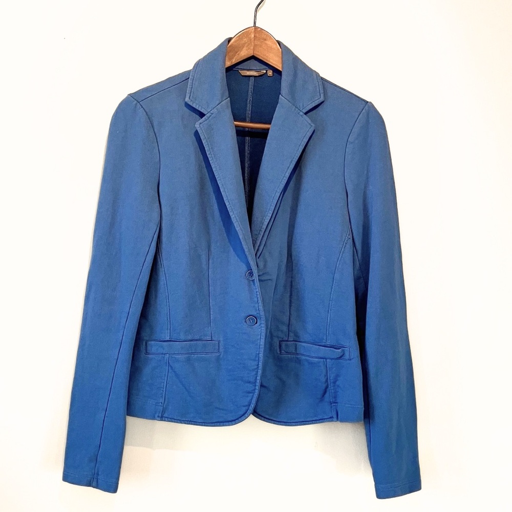 Sandwich_ Blue French Terry Blazer